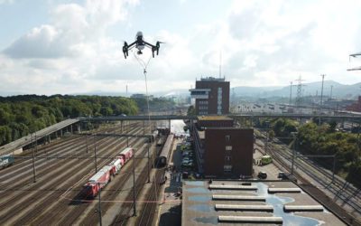 SBB & Elistair Experimented Drone Tether System to Cover Train Accident Involving Chemical Products