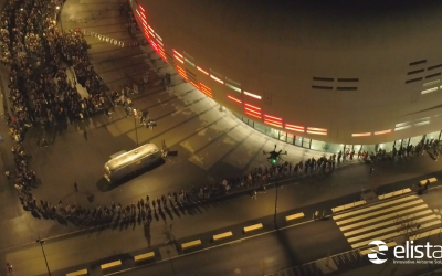 French Police uses Elistair tethered drone For security at the Bordeaux Arena