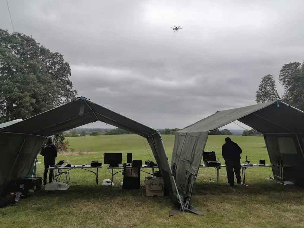 Elistair Orion military drone used for defense telecommunications