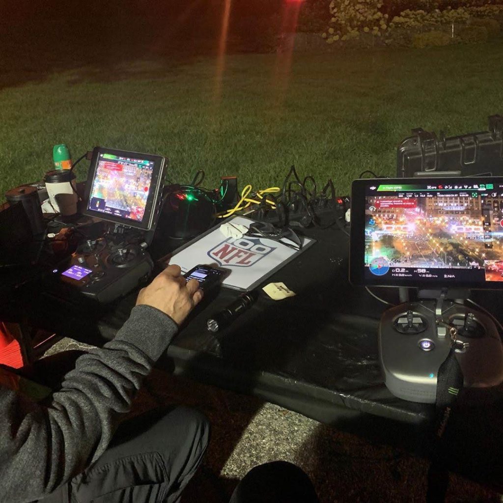 crowd monitoring with tethered drone