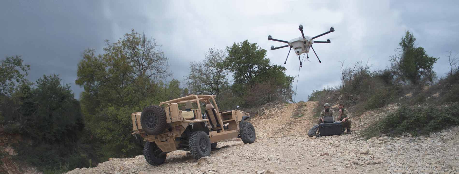 Orion tethered drone system deployment for defense and security