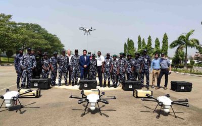 Elistair équipe les forces de police nigérianes de drones filaires Orion pour la protection des frontières