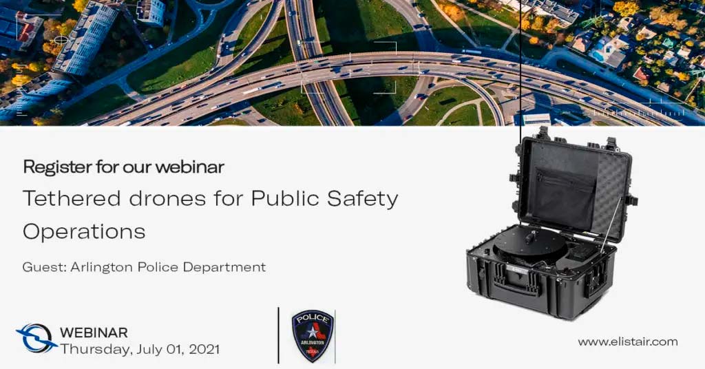Webinar about public safety operations with tethered drones