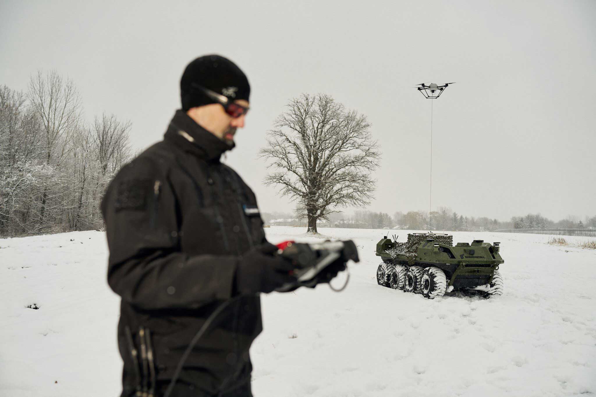 Military use Orion drone to monitor battle zone