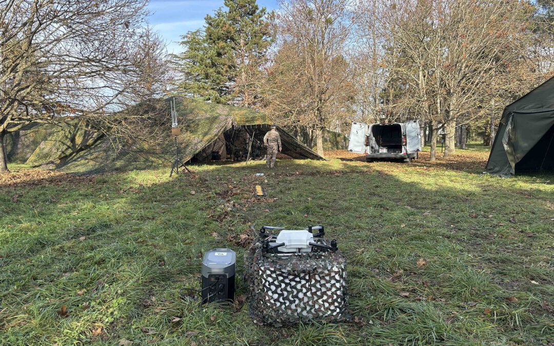 Anti-Drone and Tethered Drone for Securing Sensitive Sites