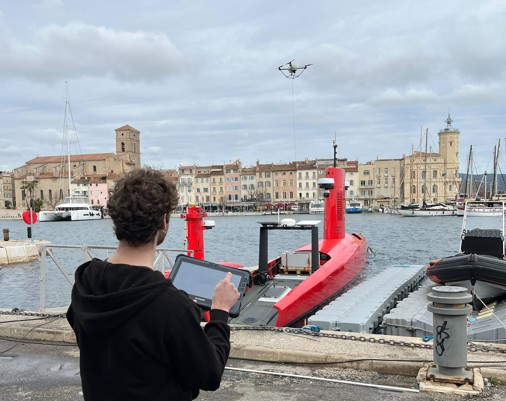 exail elistair tethered drone box usv monitoring